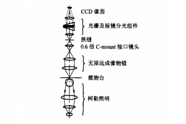 顯微高光譜成像系統(tǒng)光路原理圖