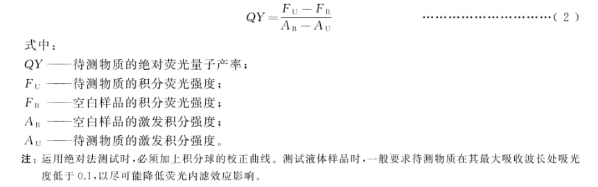 熒光光譜分析測試或分析方法原理2